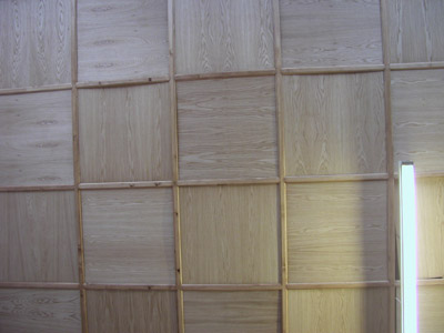 Mosaic effect wooden ceiling